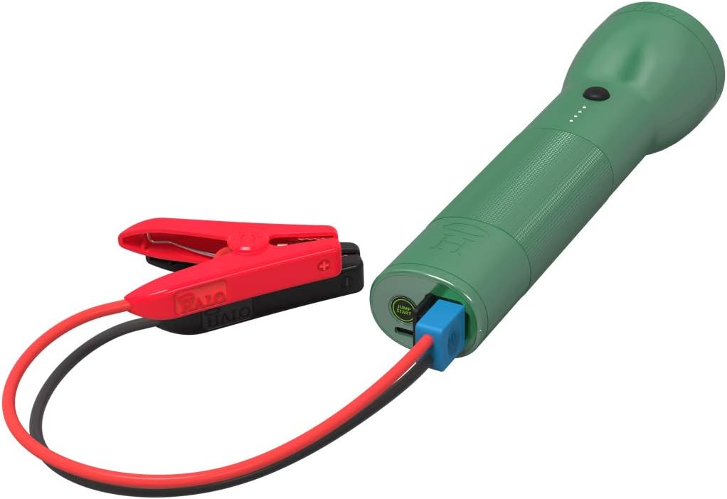 Rechargeable Lithium LED Flashlight with Car Jump Starter and Phone Charger K342428