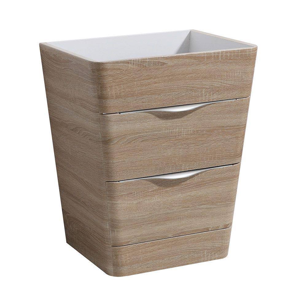 White Oak Bathroom Cabinet Z8456