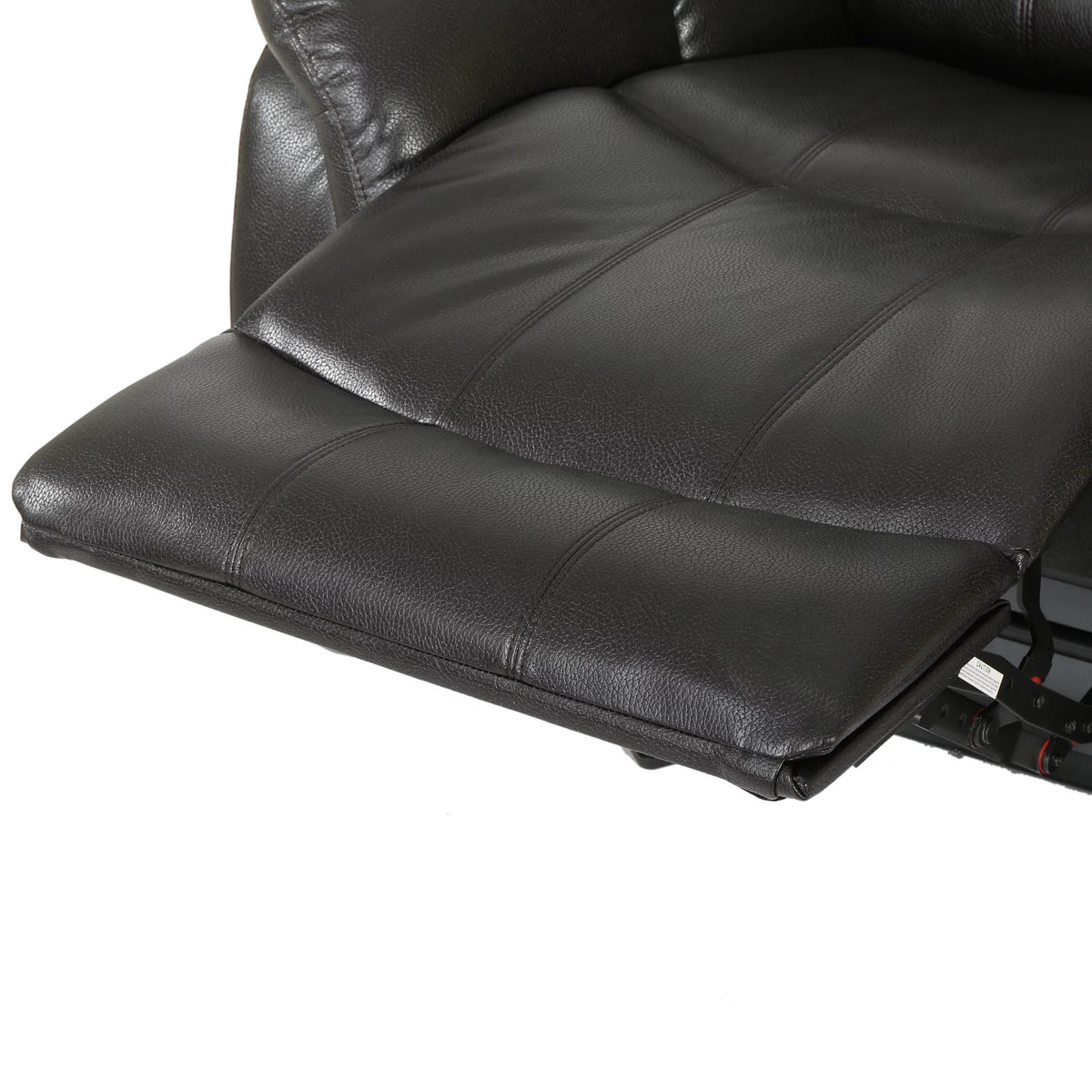 Black Faux Leather Recliner Glider Chair N50928