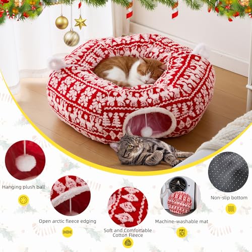 Christmas Tree Cat Tunnel Bed A578