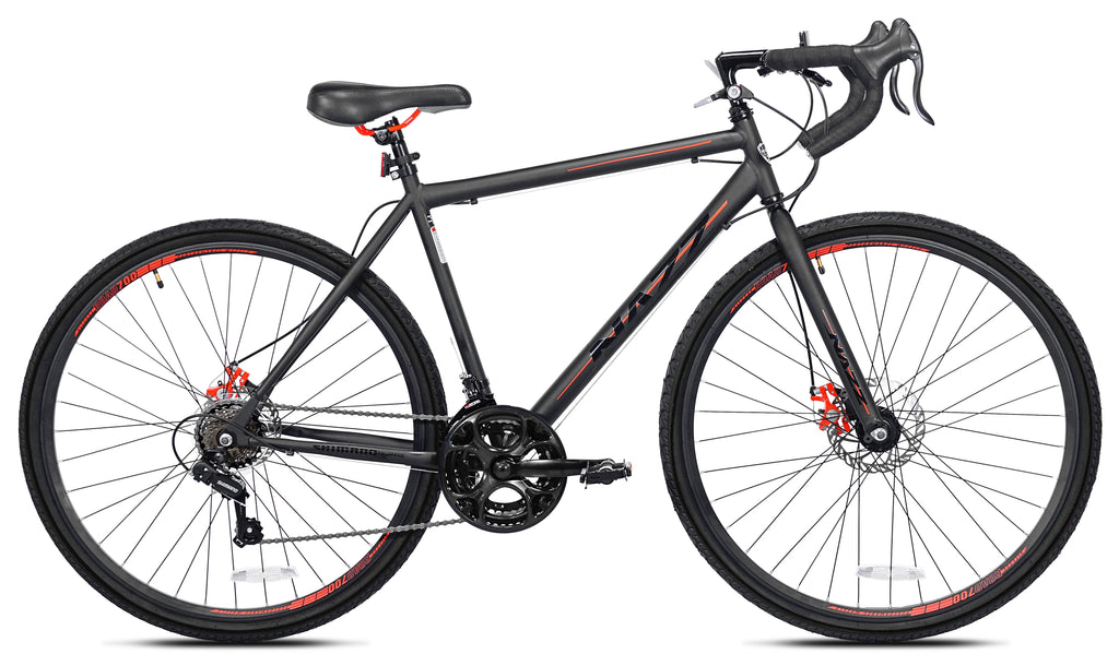 Black 700c Men's Gravel Road Bike Y23406