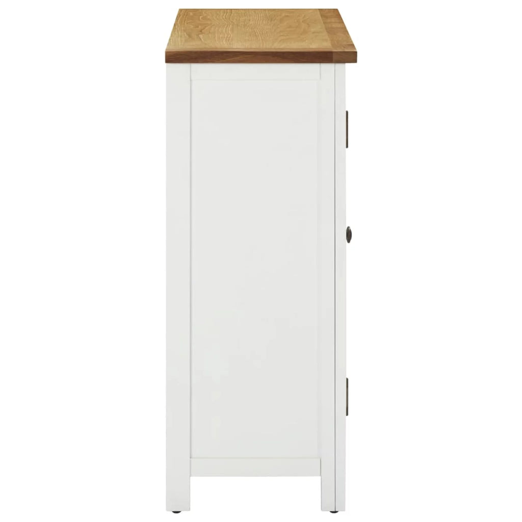 11 Bottles Oak Wood Wine Cabinet with Door O23970