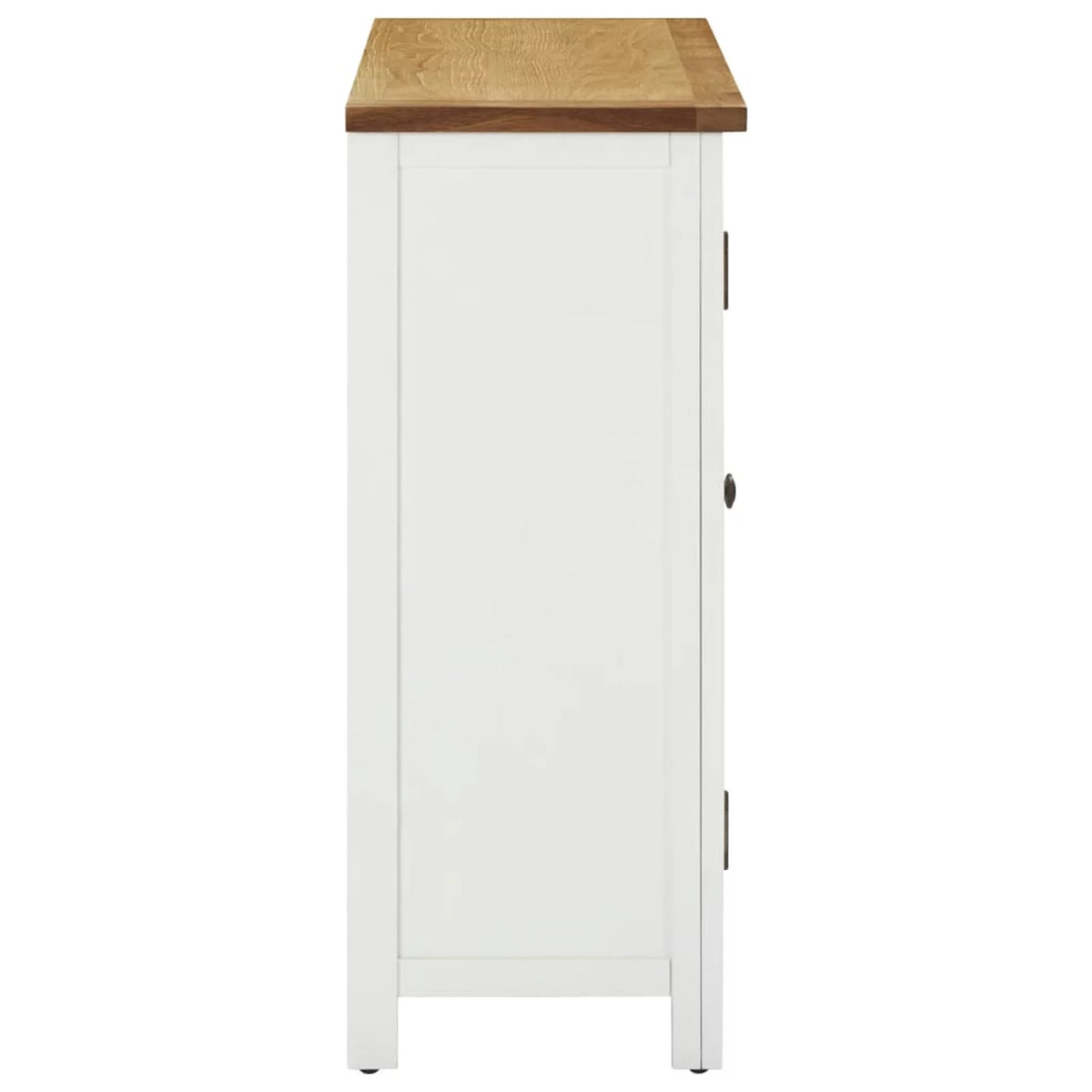 11 Bottles Oak Wood Wine Cabinet with Door O23970