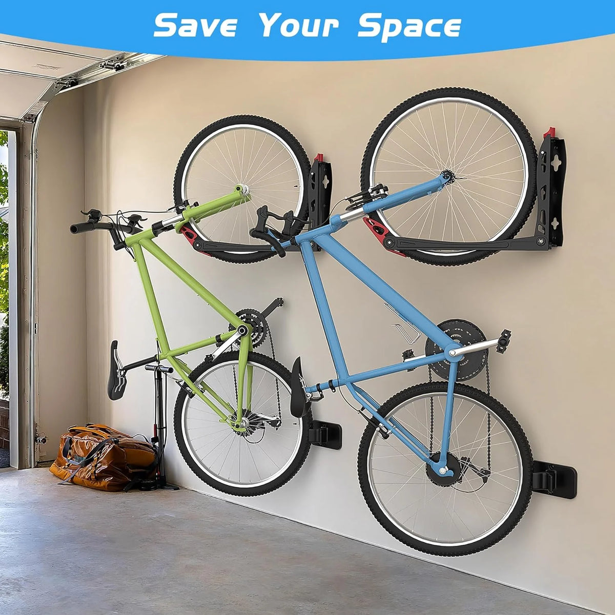 2 Pack Swivel Bike Rack Wall Mount C99291