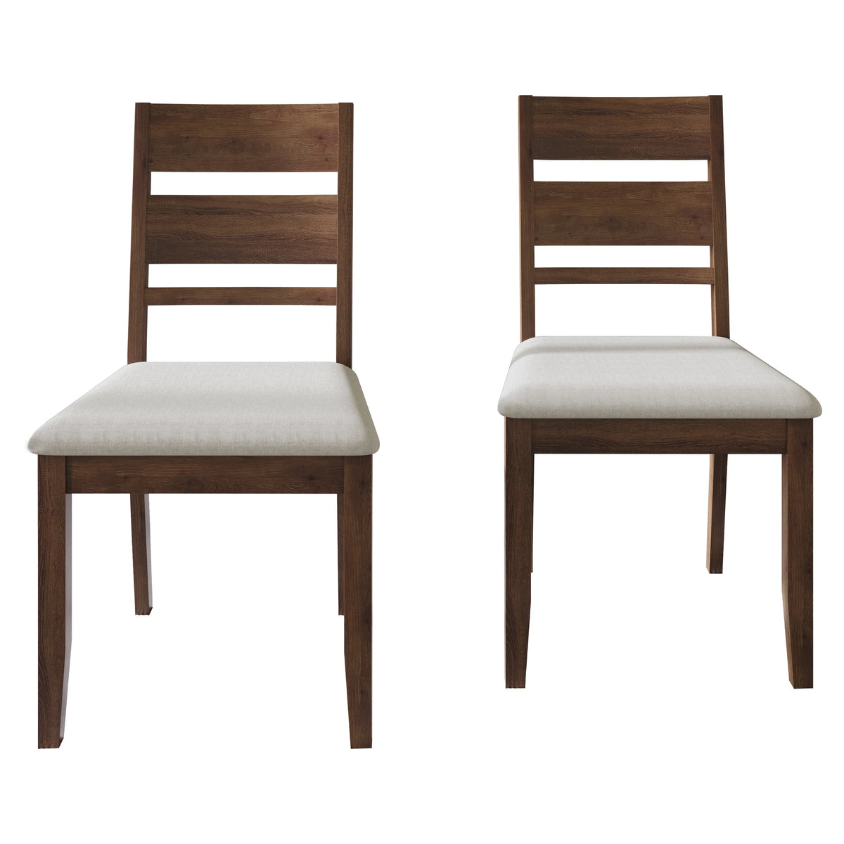 Vintage Style Wooden Dining Chair Set of 2 Brown F455