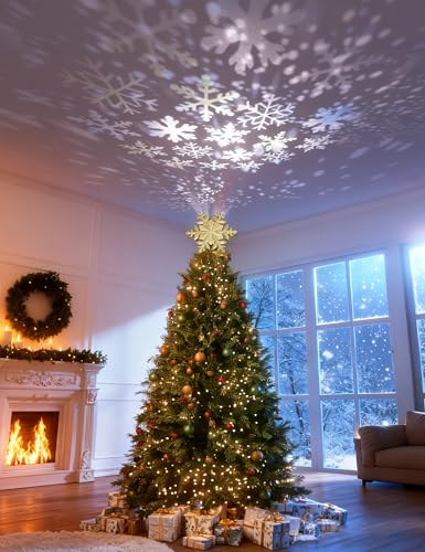 Christmas Tree Topper Lighted Silver Snowflake G28786