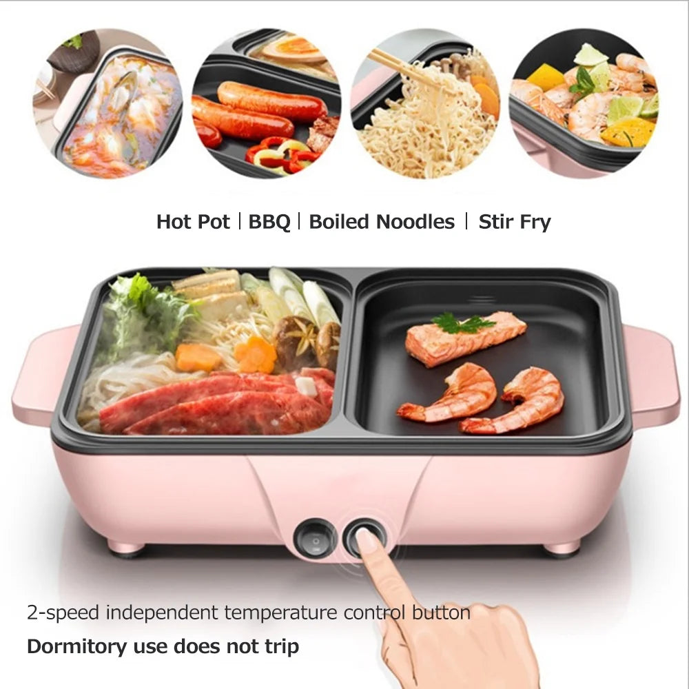 1200W Electric Grill Pan Barbecue Machine Q638707