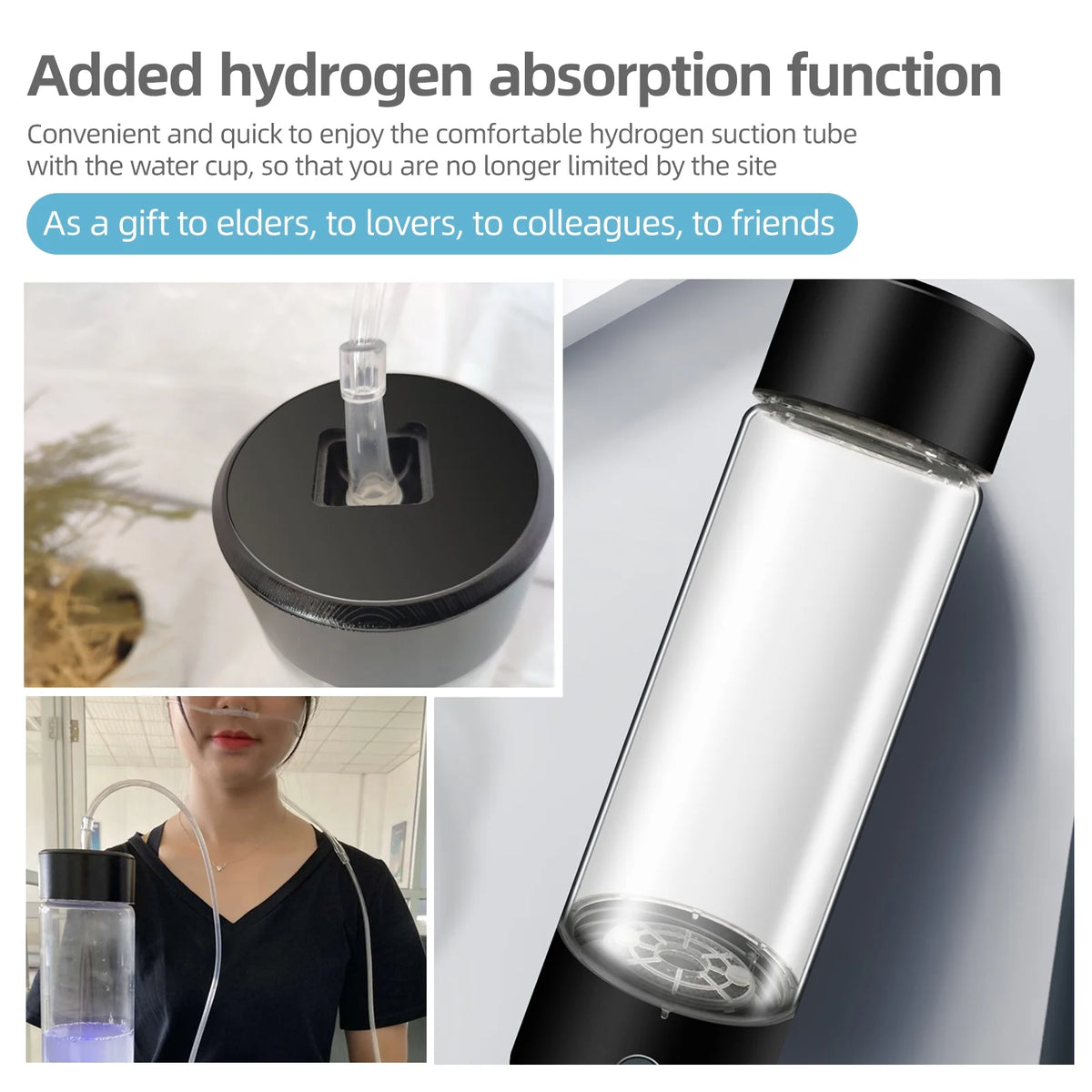 330ml Rechargeable Hydrogen Water Bottle S6466
