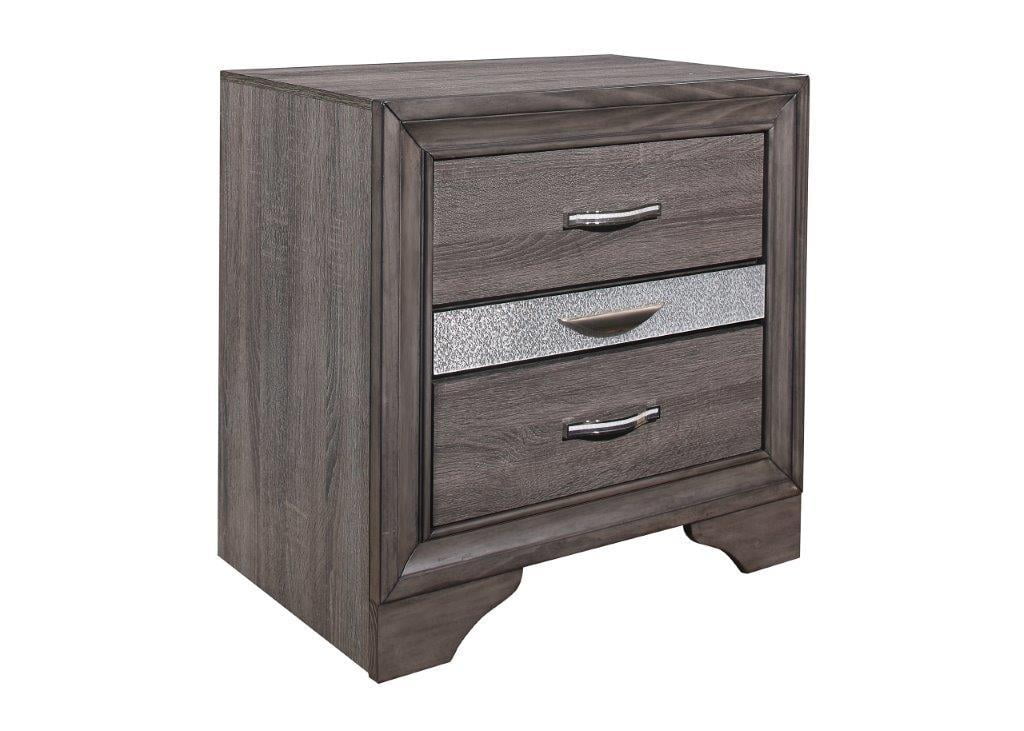 Queen Bedroom Set 5Pcs Weathered Grey W58513