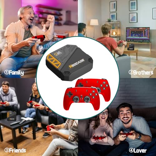 Retro Gaming Console with 2.4G Wireless Controllers F2823