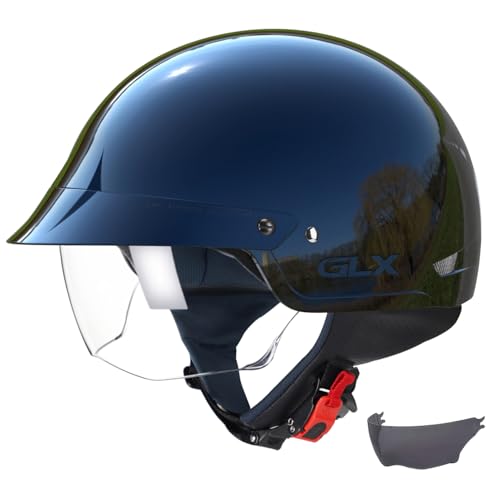 Matte Black Open Face Motorcycle Helmet K1857