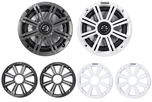 6.5-Inch Marine Coaxial Speakers with 3/4-Inch Tweeters, 4-Ohm W33632
