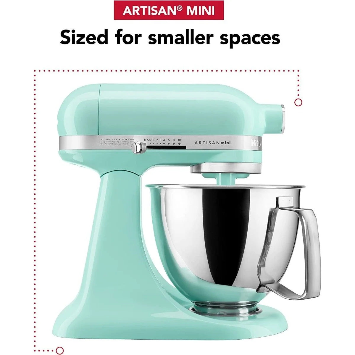 3.5-Quart Ice Blue Tilt-Head Stand Mixer S341