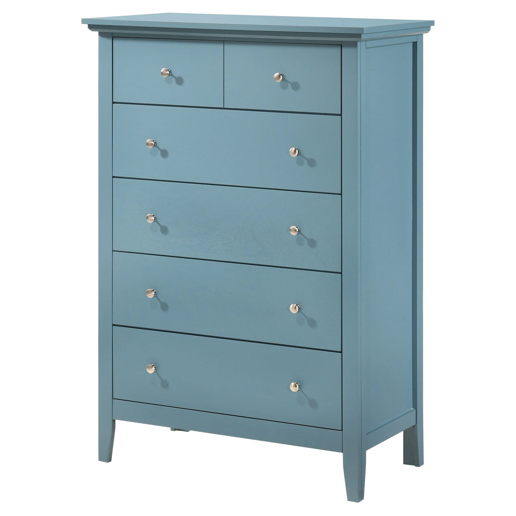 Teal Painted Chest O8651