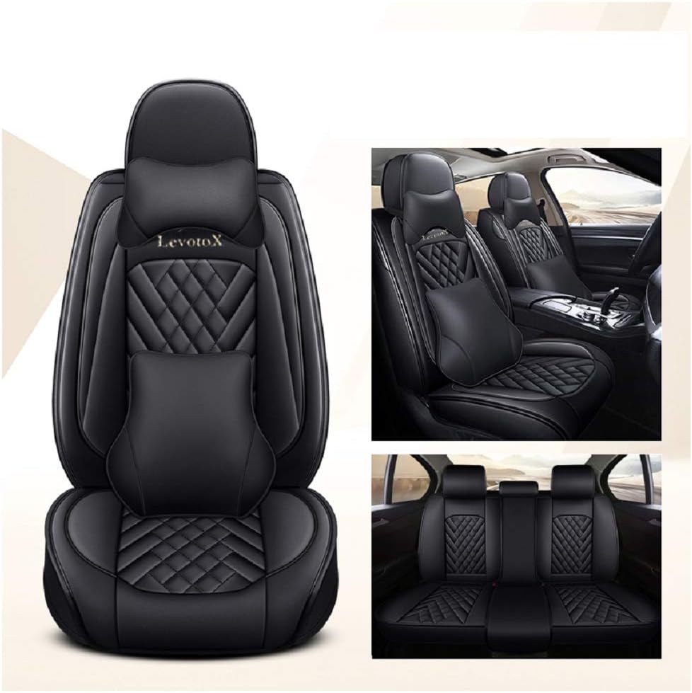 Red Car Seat Covers 5 Seats Full Set B3165