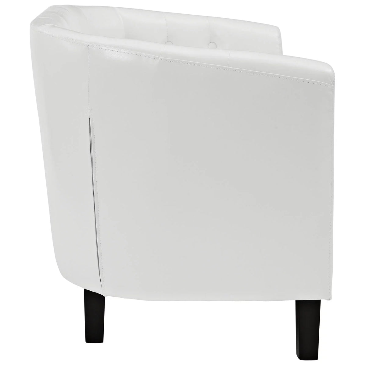 Two Seater Loveseat Sofa White Z509573