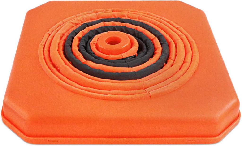 4 Pack Orange Collapsible Traffic Cones with LED Light H86917