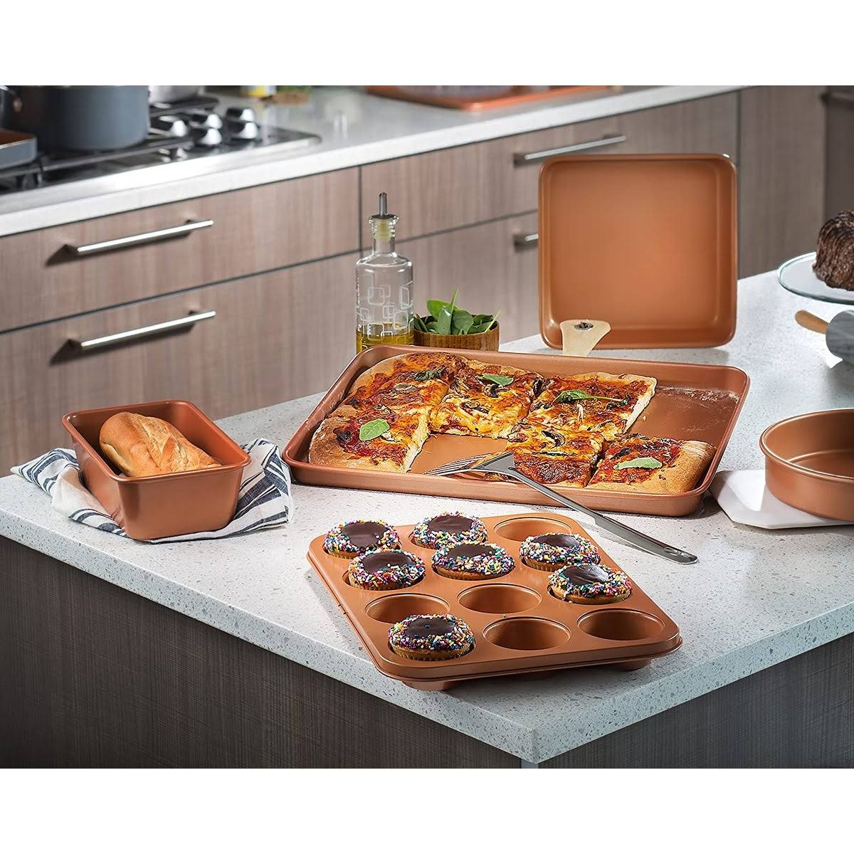 20 Pc Non Stick Copper Cookware Set T9073