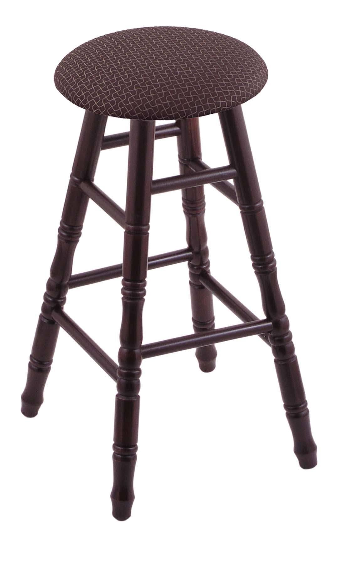 Dark Cherry Maple Bar Stool with Truffle Seat T574534