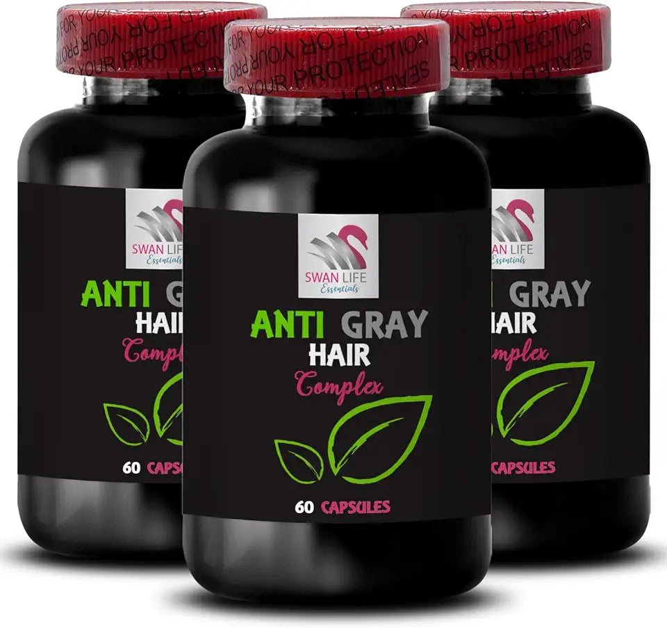 Anti Gray Hair Supplement 180 Capsules U2126