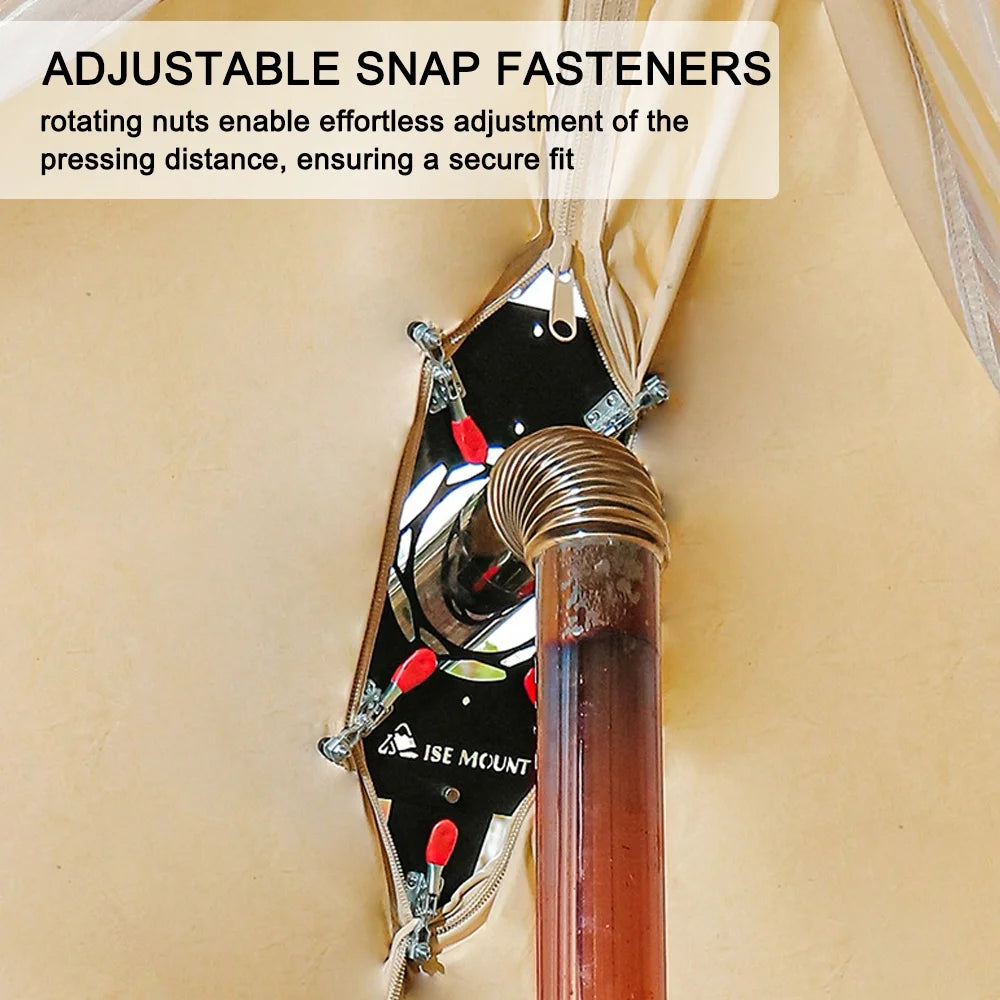 Tent Chimney Anti Scald Plate Clip on Stove Jack Protector P672
