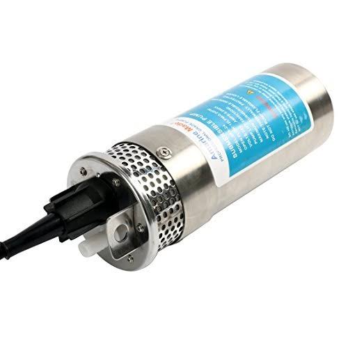 24V Stainless Shell Submersible 3.2GPM Deep Well Water DC Pump W936527