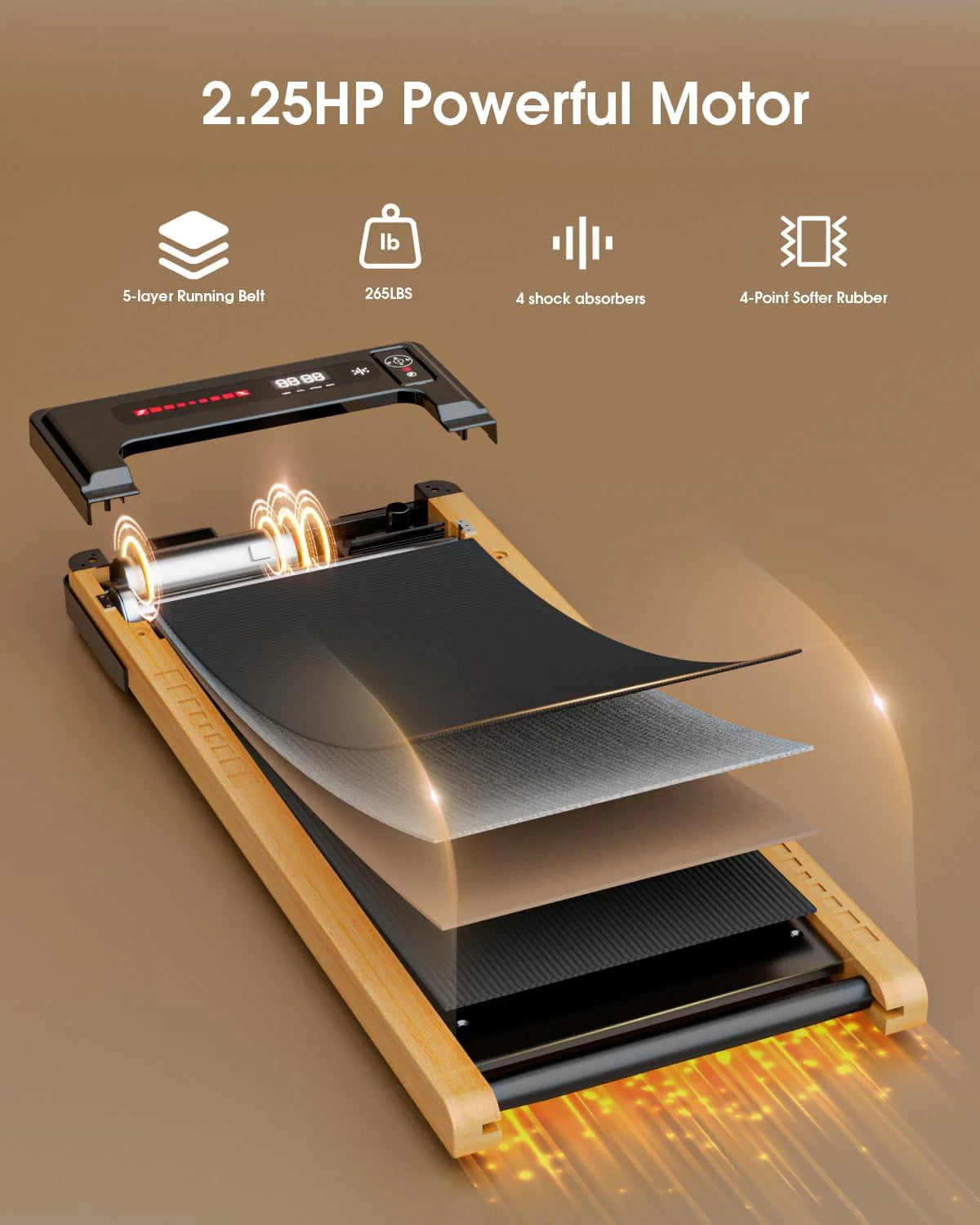 Under Desk Treadmill with Remote Control G730558