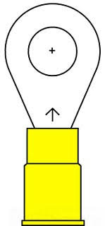 Nylon Insulated Ring Tongue Terminal D1300