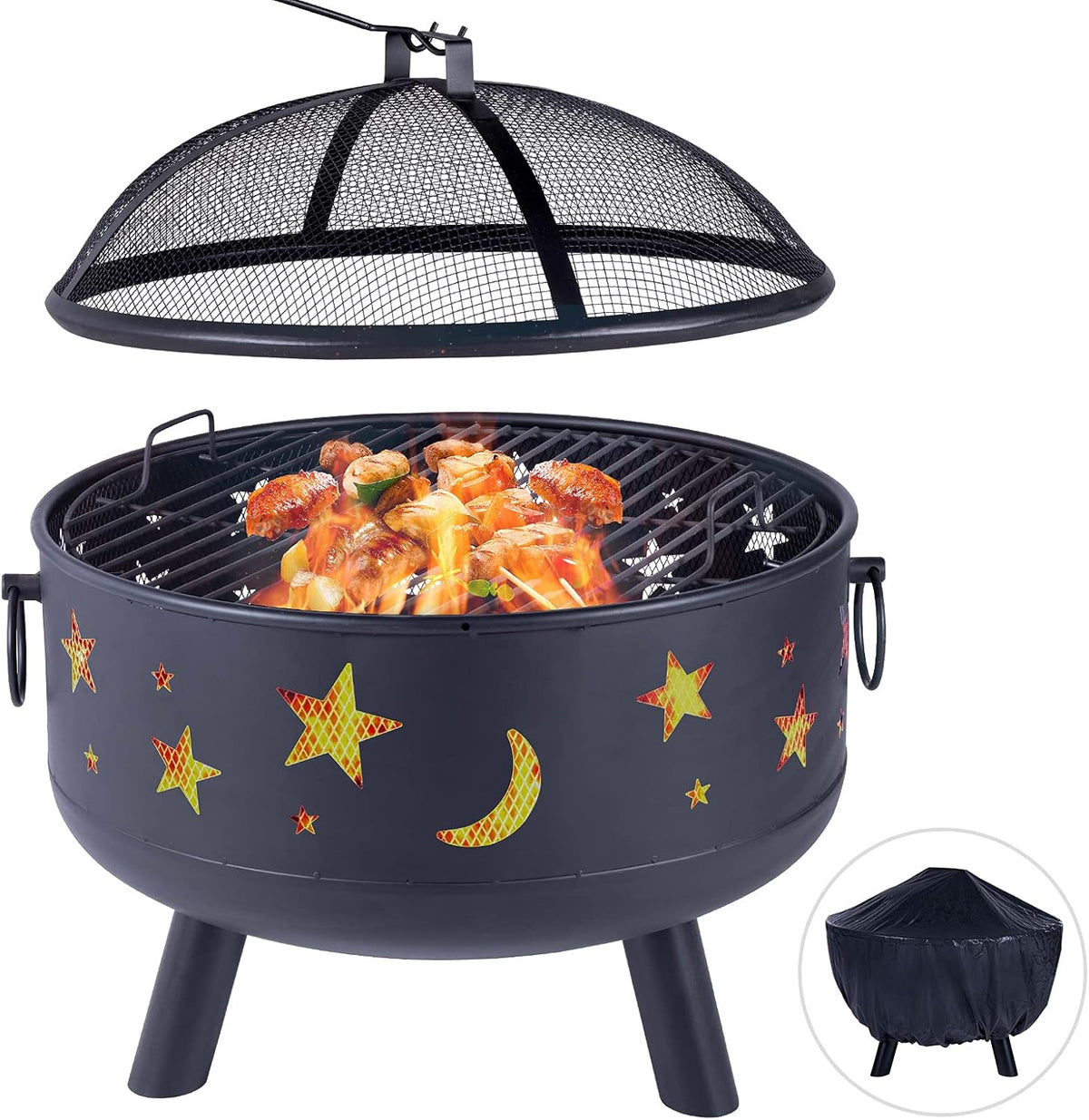 24 inch Round Steel Fire Pit D273847