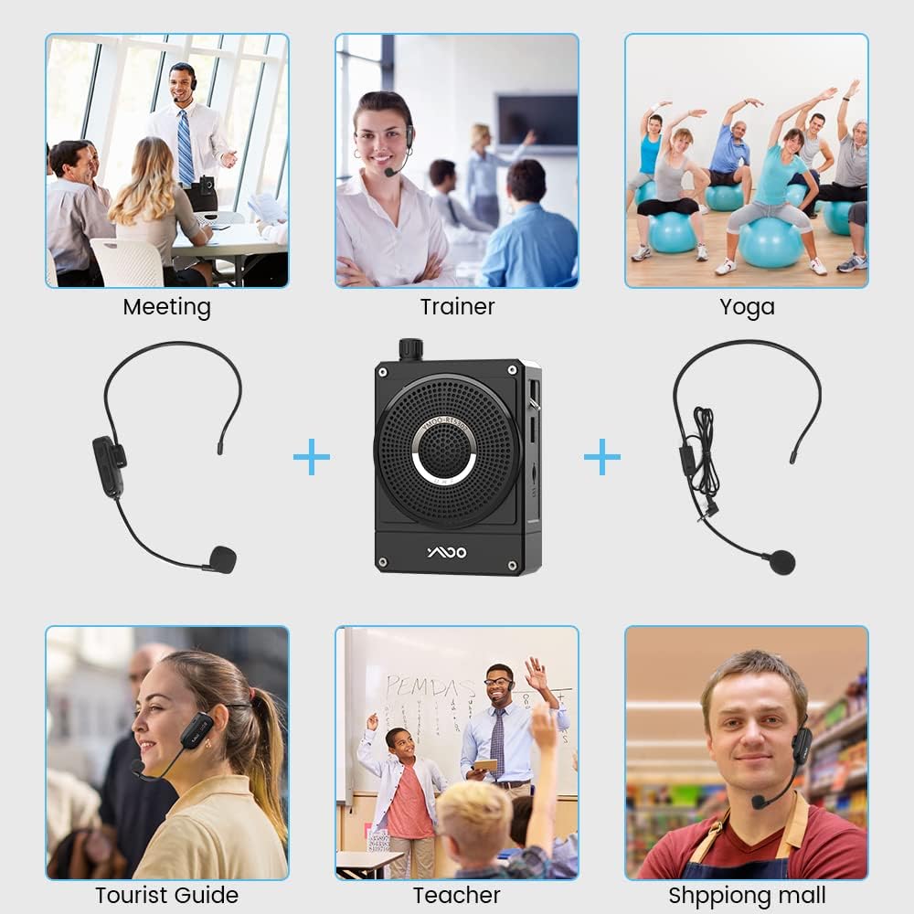 Voice Amplifier with Wireless Microphone Headset I45573