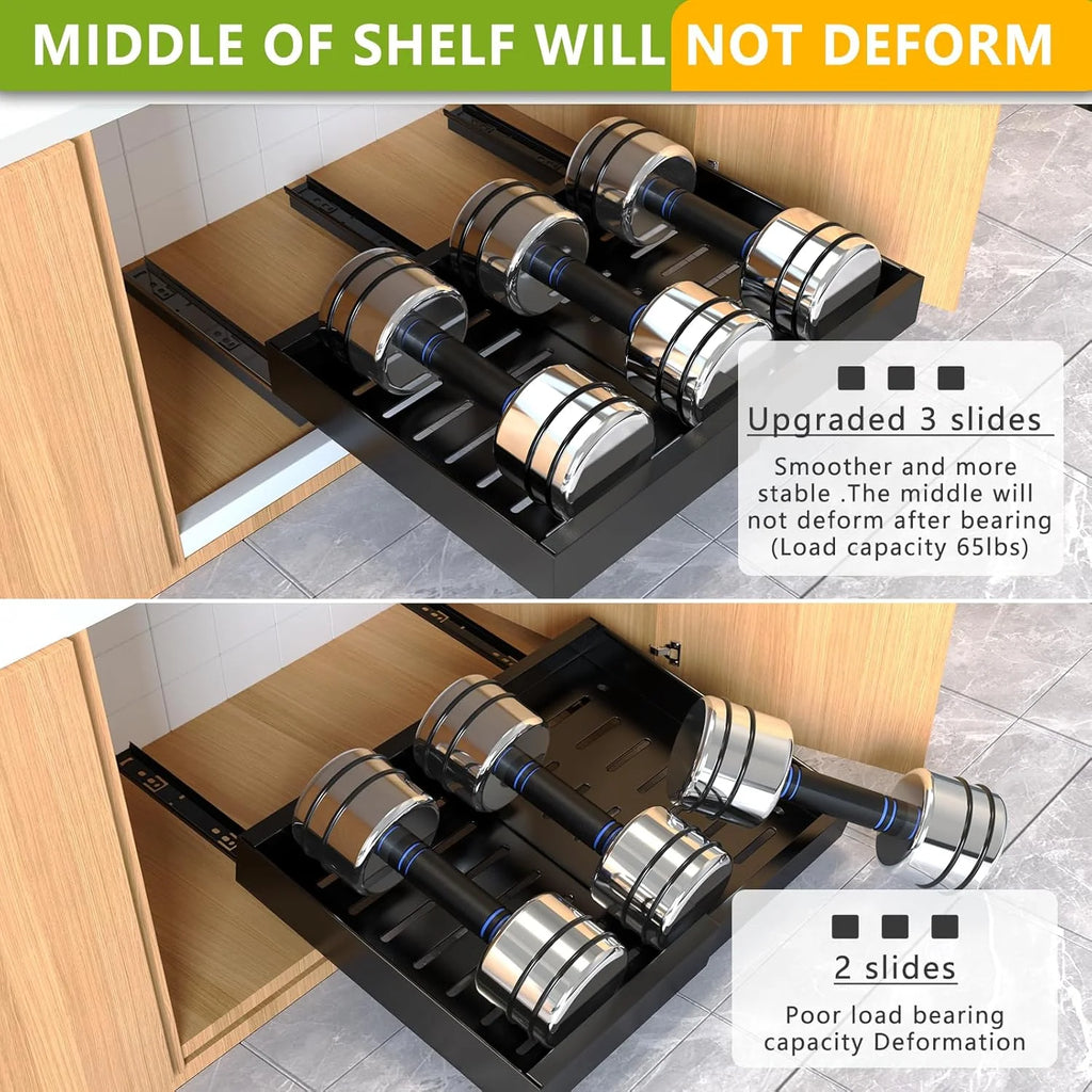 4 Pack Pull Out Cabinet Organizer 21Deep Expandable Slide Out Drawer Organizers A86867