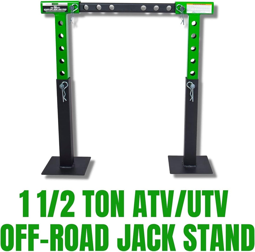 1.5 Ton ATV UTV Jack Stands with Rack Bar Saddle V312