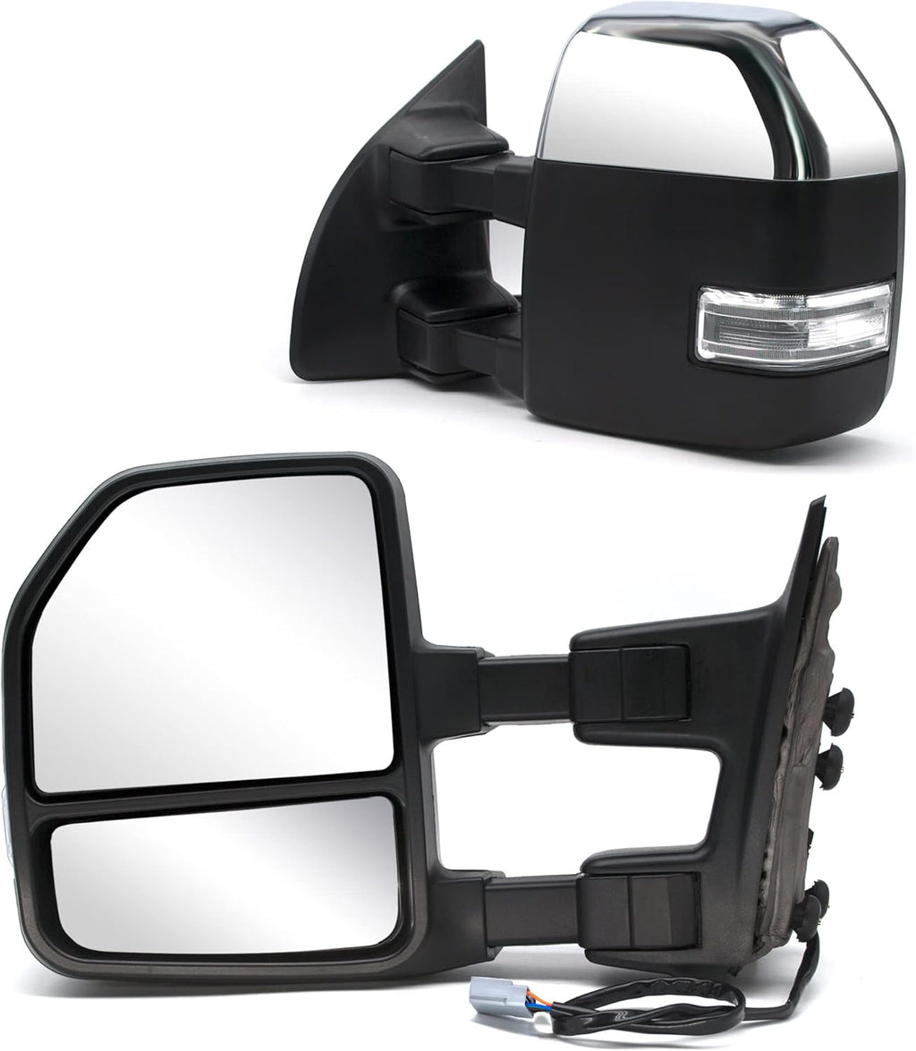 Black Power Heated Towing Mirrors R239