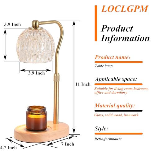 White Candle Warmer Lamp with 2 Bulbs R82614