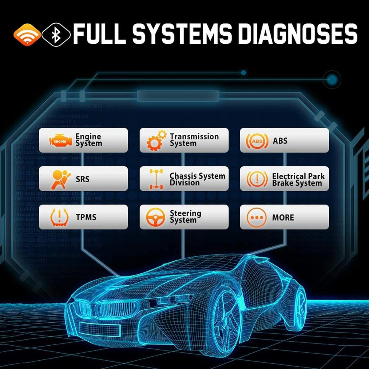 2022 Autel Scanner MaxiCOM MK808TS, Combination of Autel MK808BT and TS608, OE-Level TPMS Scan Tool with 28+ Service Functions, All Systems Diagnoses, Activate/Program/Relearn TPMS Sensors U966