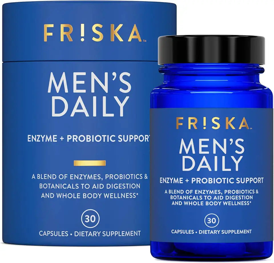 Men’s Digestive Enzyme and Probiotics Supplement, 30 Capsules E17154