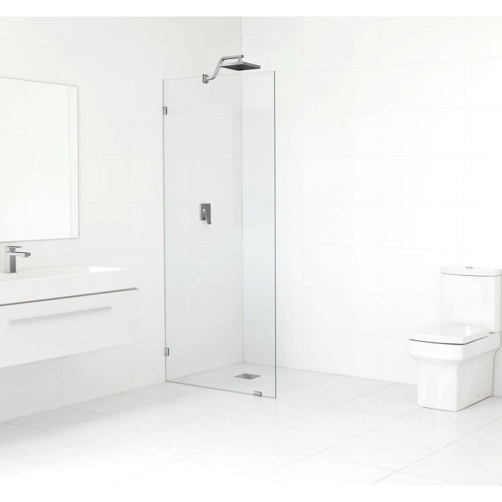 Frameless Shower Door, Brushed Nickel W571
