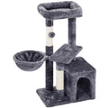 Dark Gray Cat Tree Tower with Condo and Perches T96714