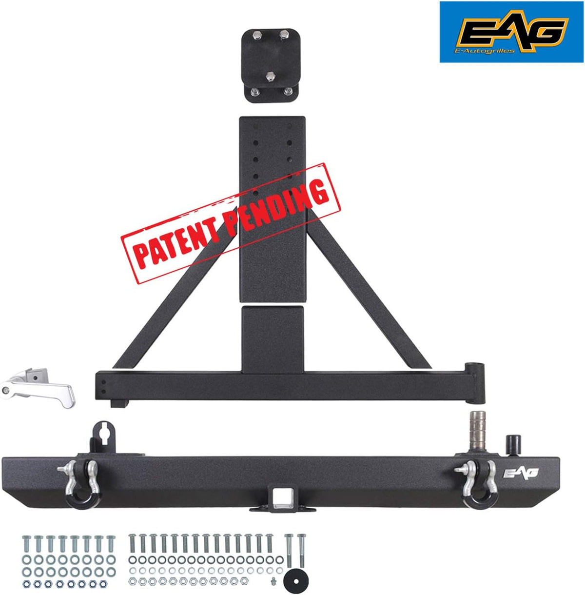 Front Winch Bumper and Rear Bumper with Assembled Tire Carrier D5909