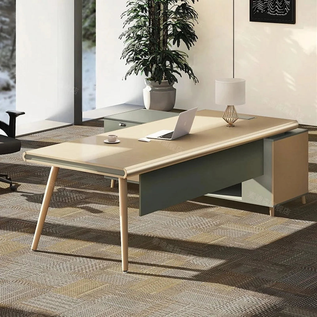 Minimalist Modern Standing Desk with Drawers D430