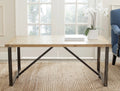 Rustic Wood Top Coffee Table Q939