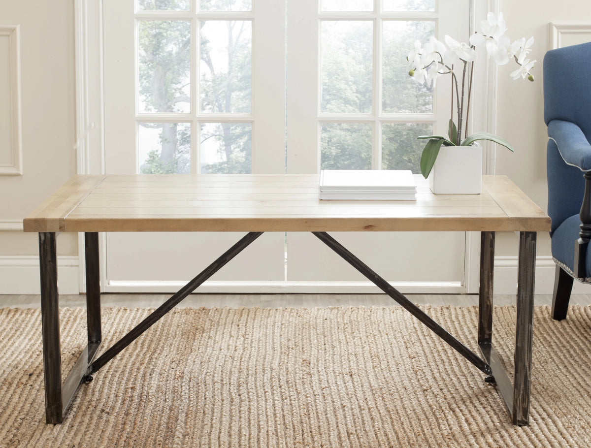 Rustic Wood Top Coffee Table Q939