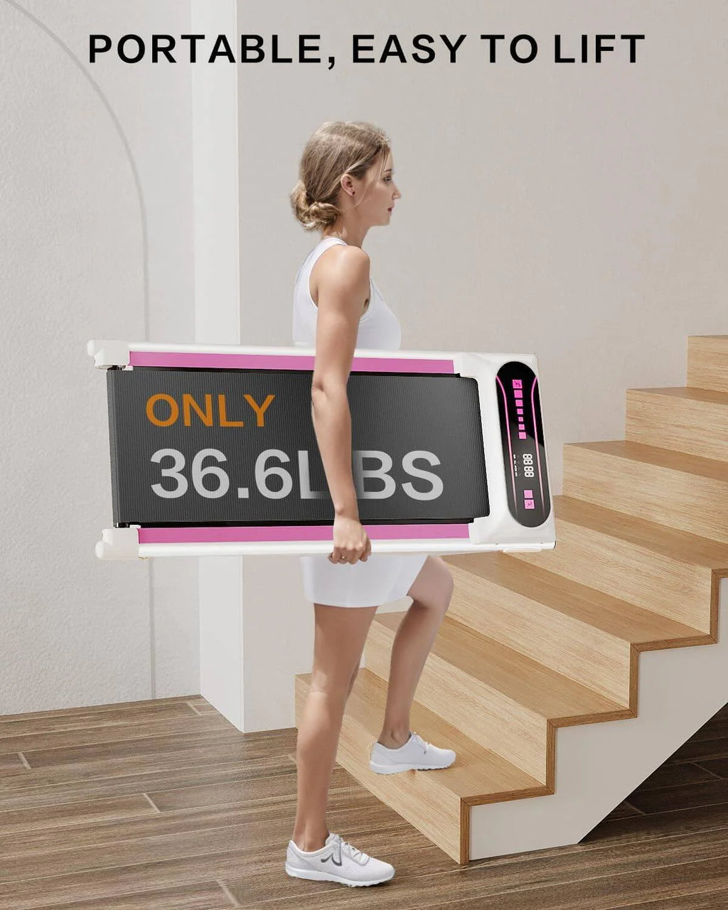 2.5HP Under Desk Treadmill with LED Display L952241