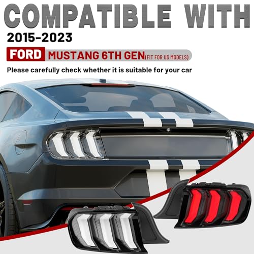 LED Tail Lights Assembly with Clear Lens Black Housing X354