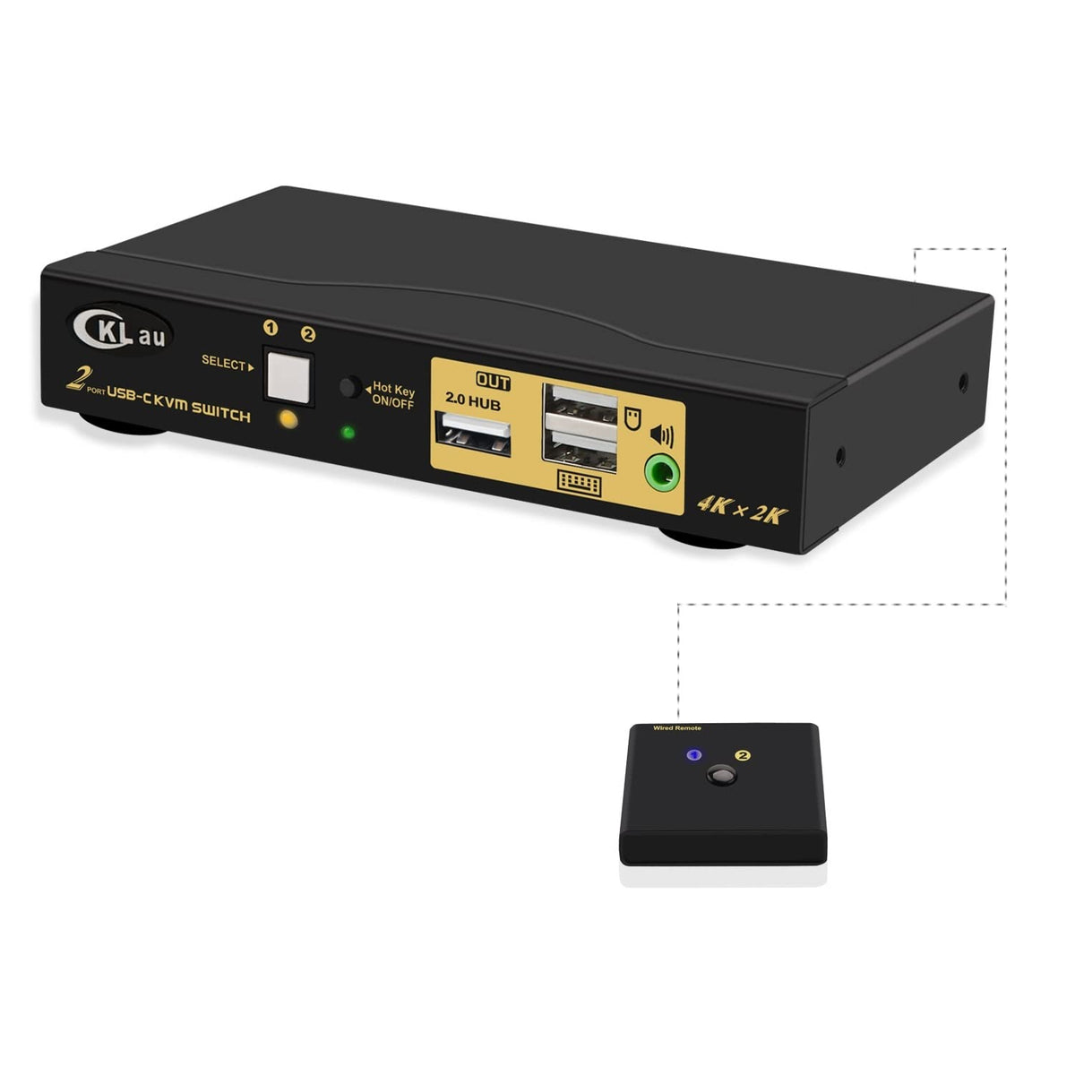 4 Port HDMI 2.0 USB 3.0 KVM Switch with Cables L446