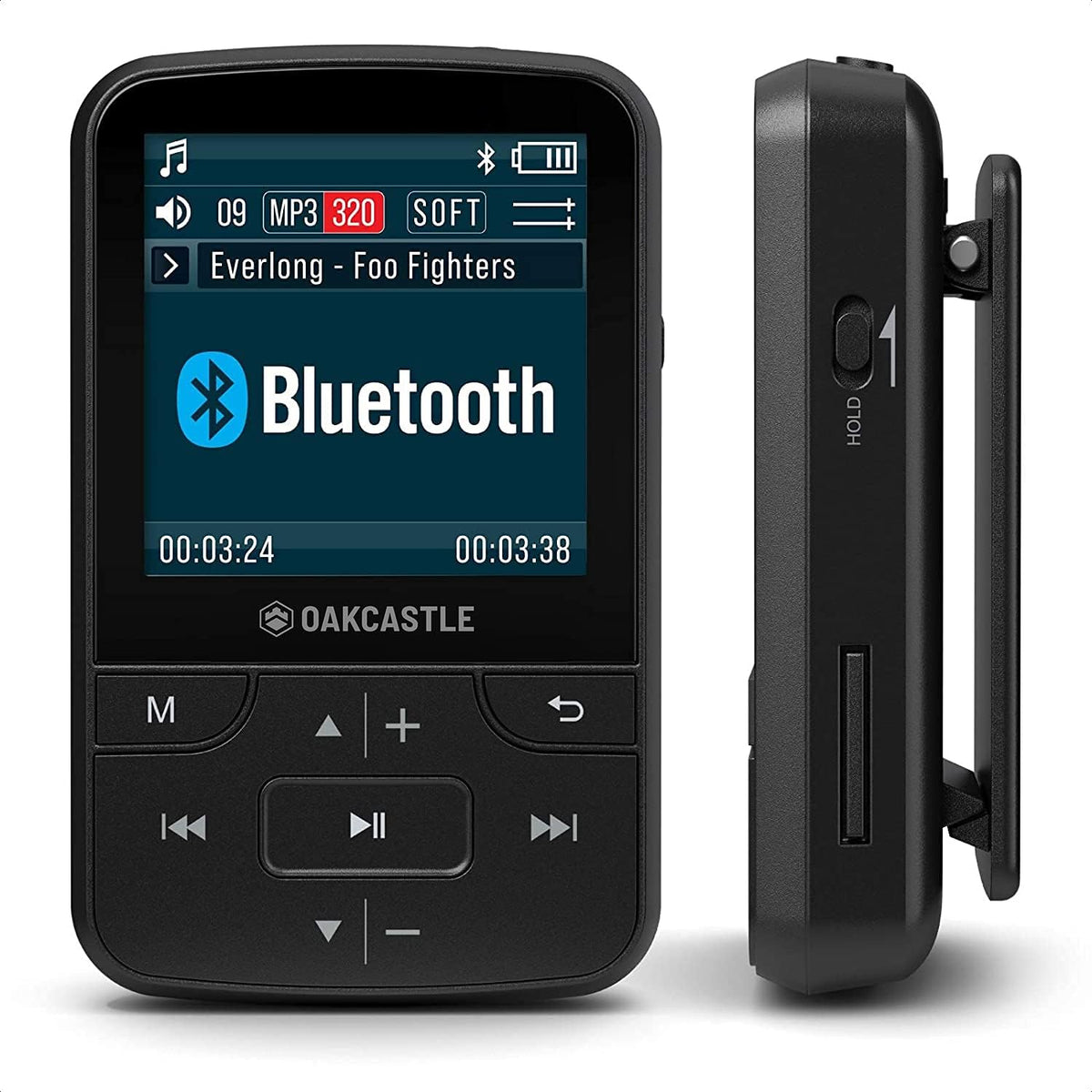 16GB MP3 Player with Bluetooth, FM Radio, Micro SD Slot, Pack of 2 O550