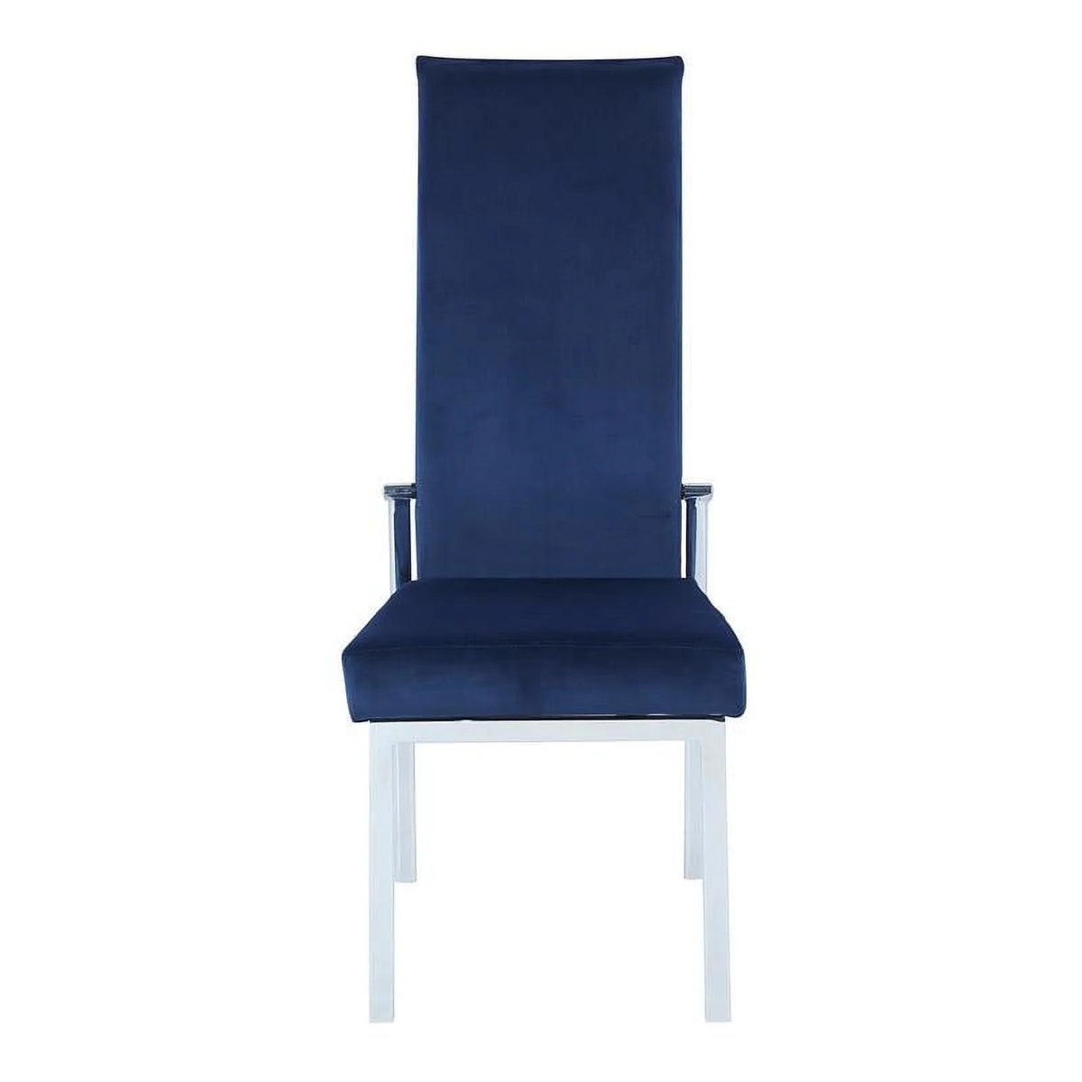 Dining Set with Glass Top Table & 4 Blue Chairs S553088