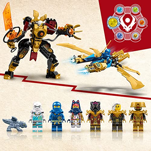 Large Construction Toy with Figures and 6 Ninja Minifigures B777
