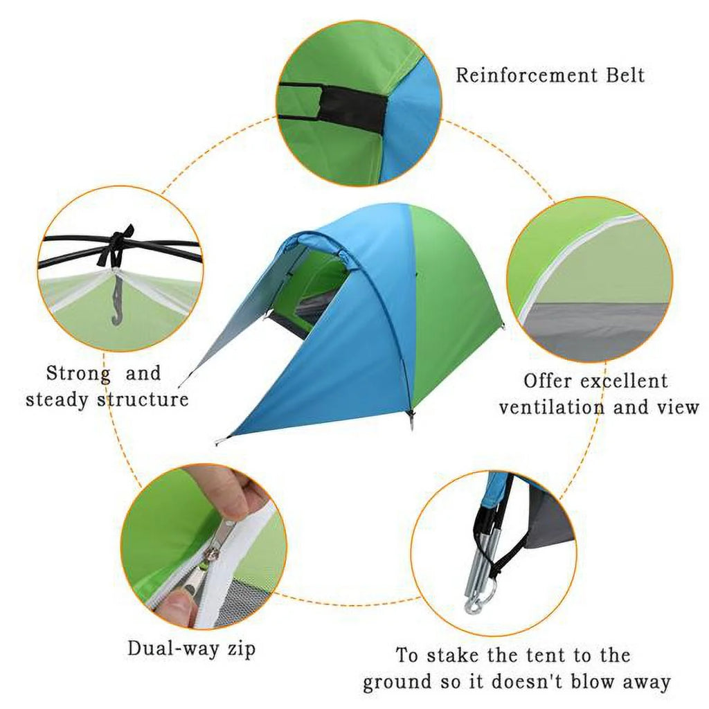 4-Person Double Layer Instant Cabin Tent H530