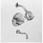 Satin Brass Tub and Shower Trim Set Y244